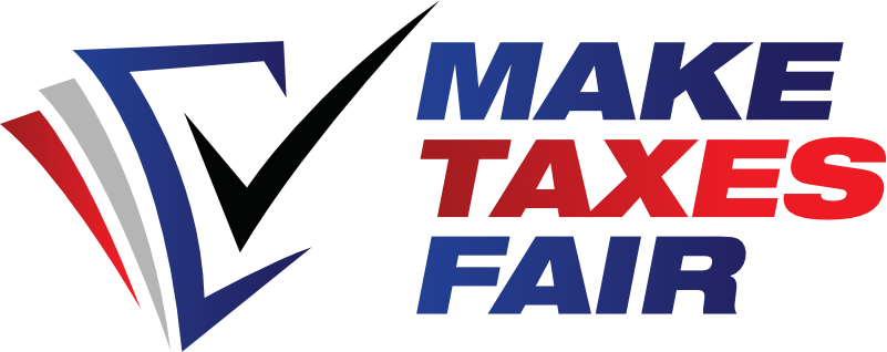 Make Taxes Fair Logo Stacked - Color
